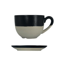 Load image into Gallery viewer, Mezzo Black Cups and Saucers (Pack Sizes)
