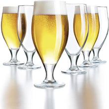 Load image into Gallery viewer, Stemmed Beer Glasses (Packs of 6 ) - Kings Pride Procurement
