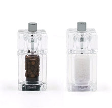 Load image into Gallery viewer, Bisetti Salt &amp; Pepper Mills Acrylic Square 9cm

