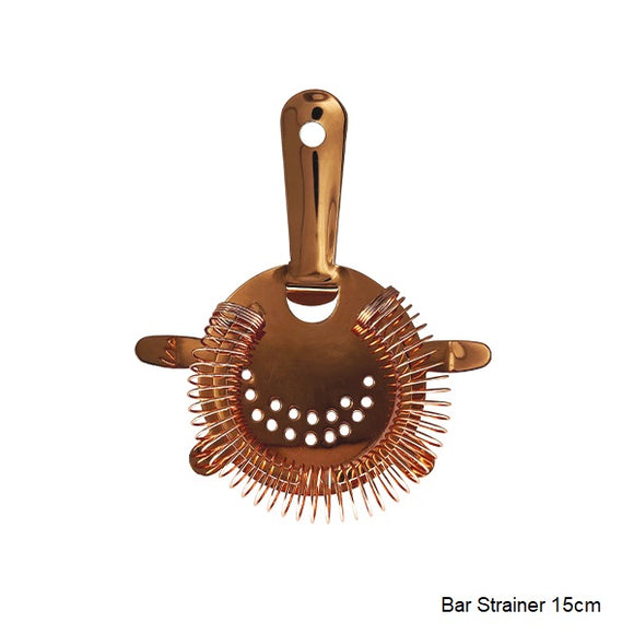 Copper Plated Bar Strainer 15cm