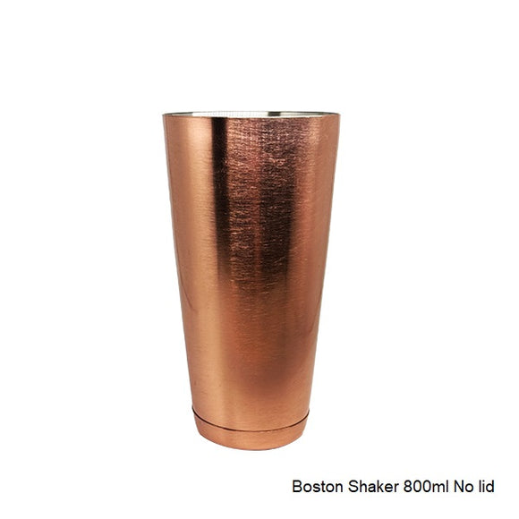 Copper Plated Boston Shaker 800ml No Lid