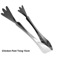 Load image into Gallery viewer, Utility Tongs Stainless Steel

