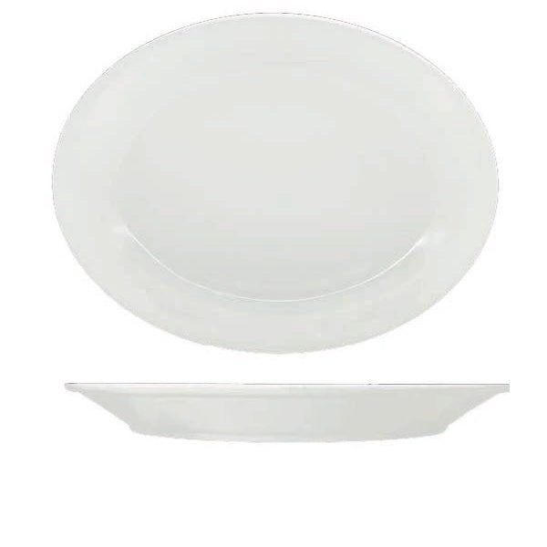 Style Deep Oval Platter 43 x 33cm -  Pack of 2 - Kings Pride Procurement