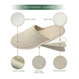 NEW : Pack of 100 Pairs Cotton and Plant Based Eco Slippers - Kings Pride Procurement