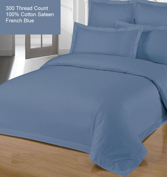 300 Thread Count 100% Cotton French Blue
