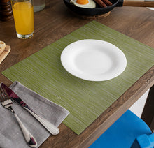 Load image into Gallery viewer, Placemat Fine weave Leaf Green Pack of 12 - Kings Pride Procurement
