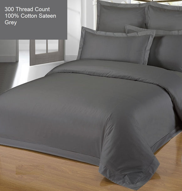 300 Thread Count 100% Cotton Charcoal