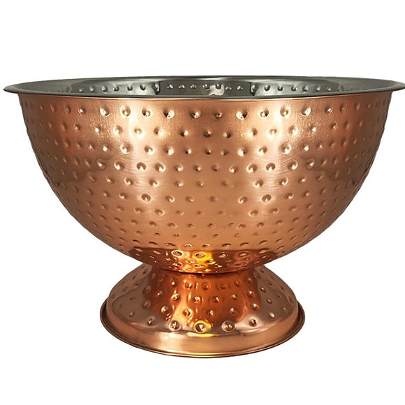 Hammered Copper Punch Bowl 33x21cm