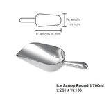 Ice Scoops Round Aluminium