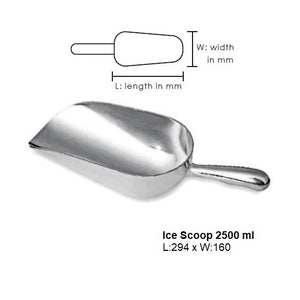 Ice Scoops Round Aluminium
