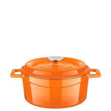 Load image into Gallery viewer, Lava Cast Iron Casseroles - Matt Orange
