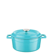 Load image into Gallery viewer, Lava Cast Iron Casseroles - Matt Turquoise

