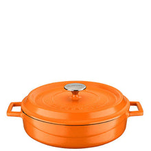 Load image into Gallery viewer, Lava Cast Iron Casseroles - Matt Orange
