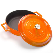 Load image into Gallery viewer, Lava Cast Iron Casseroles - Matt Orange
