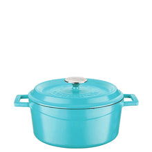 Load image into Gallery viewer, Lava Cast Iron Casseroles - Matt Turquoise
