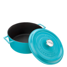 Load image into Gallery viewer, Lava Cast Iron Casseroles - Matt Turquoise
