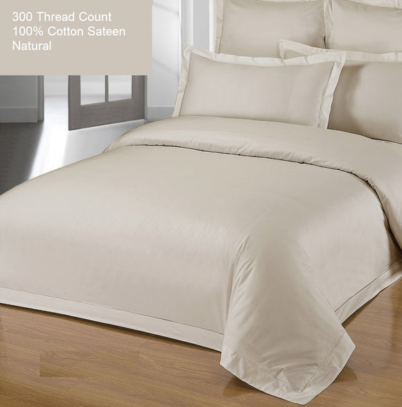 300 Thread Count 100% Cotton Natural