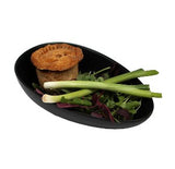 Studio Matt Black Oblong Coupe Plate  (Pack Sizes)