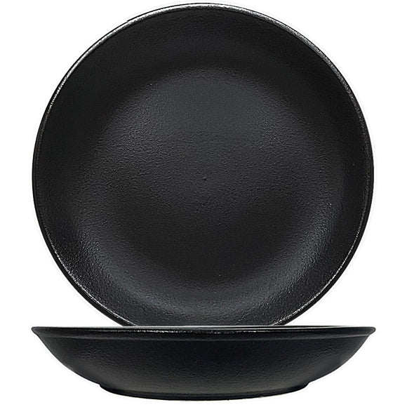 Urban Textured Black Coupe Bowls Packs of 6