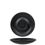 Urban Textured Black Cups and Saucers Packs of 6