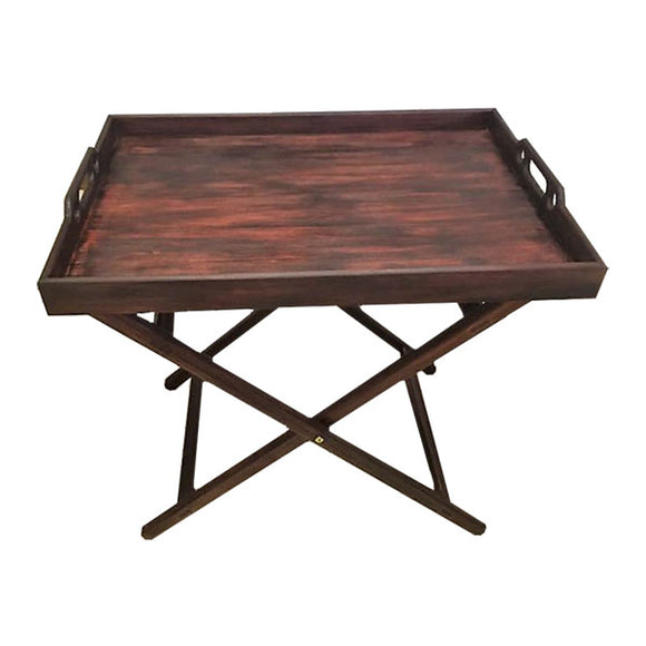 Butlers Tray with Stand Solid Wood