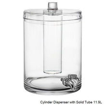 Load image into Gallery viewer, Polycarbonate Cylinder Dispenser with Solid Tube 11.9L Pack of 1
