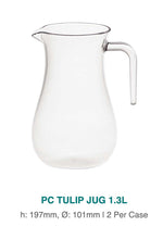 Load image into Gallery viewer, Polycarbonate Tulip Jug 1.3ml Pack of 2
