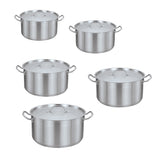 Stainless Steel Deep Stock Pots with Lids