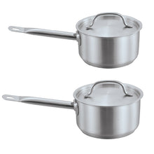 Load image into Gallery viewer, Stainless Steel Saucepans with Lids
