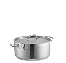 Load image into Gallery viewer, Stainless Steel Low Casserole Pots with Lids
