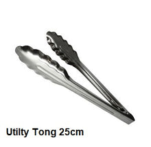 Load image into Gallery viewer, Utility Tongs Stainless Steel
