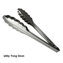 Load image into Gallery viewer, Utility Tongs Stainless Steel
