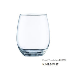 Load image into Gallery viewer, Vicrilla Pinot Tumblers Tempered Packs of 6
