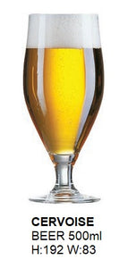 Stemmed Beer Glasses (Packs of 6 ) - Kings Pride Procurement