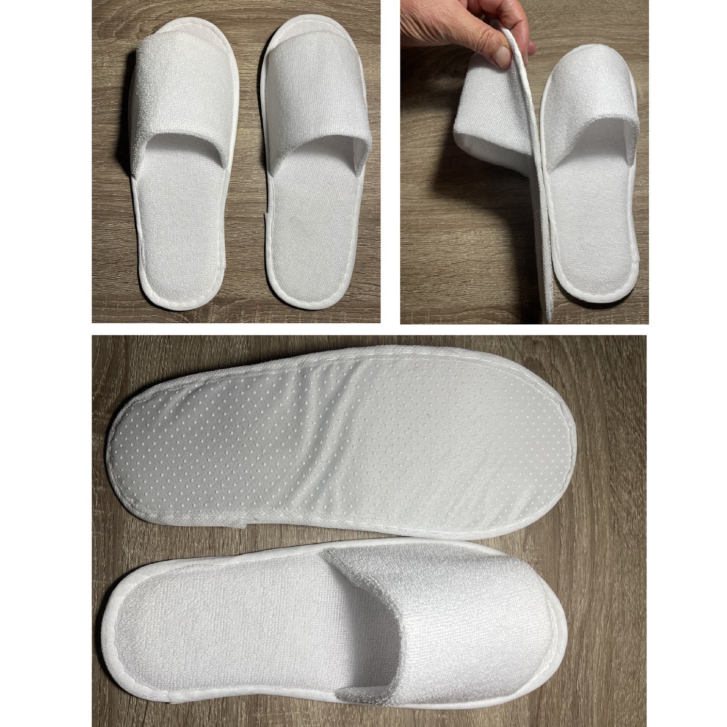Lot 5/10/20/50/100 Pairs Unisex Hotel Slippers Spa Shoes Disposable | eBay
