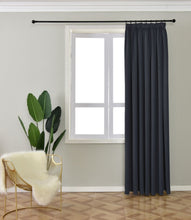 Load image into Gallery viewer, Messene Woven Block Out Curtain-Tape Top - Kings Pride Procurement
