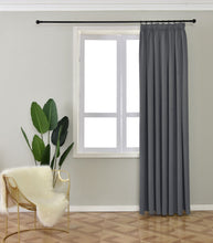 Load image into Gallery viewer, Messene Woven Block Out Curtain-Tape Top - Kings Pride Procurement
