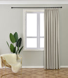 Messene Woven Block Out Curtain-Tape Top - Kings Pride Procurement