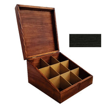 Load image into Gallery viewer, Tea Box Slanted - Solid Wood - Kings Pride Procurement
