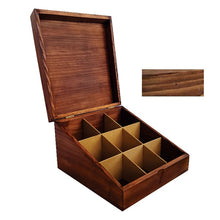 Load image into Gallery viewer, Tea Box Slanted - Solid Wood - Kings Pride Procurement
